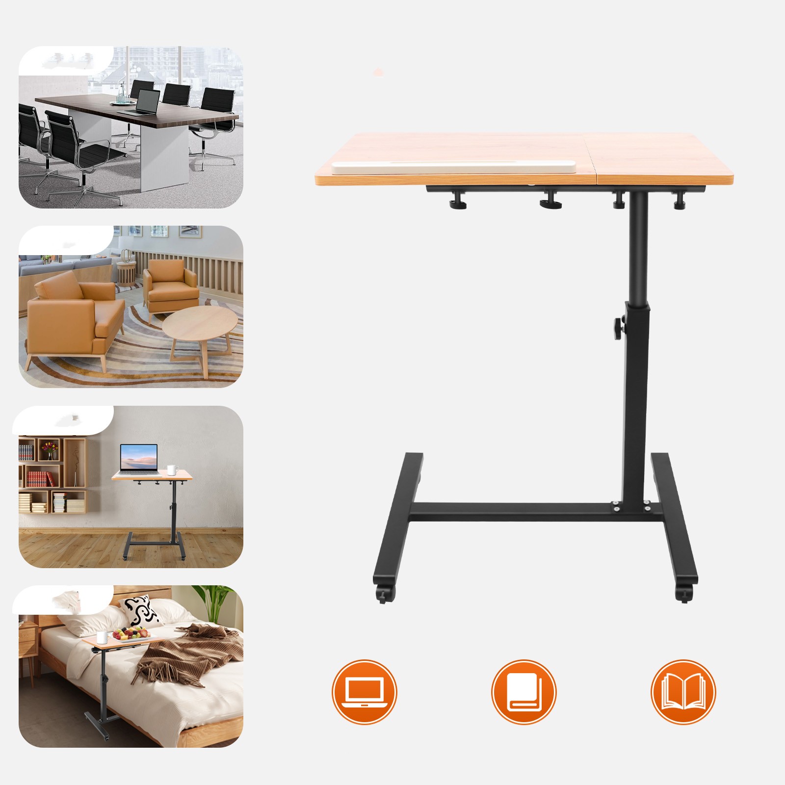 Mobile Laptop Table Adjustable - Tablet Lap Desk recension och pris