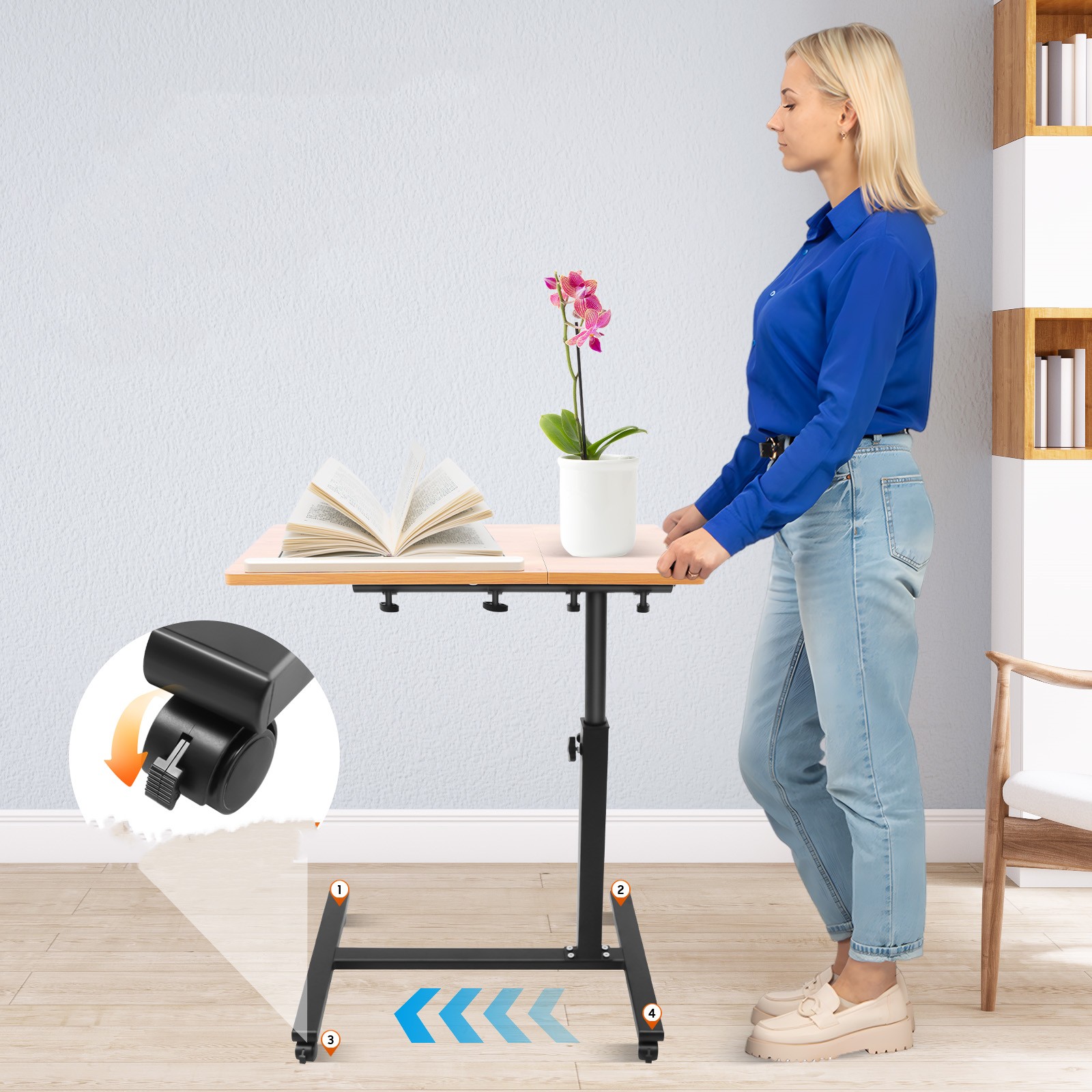 Mobile Laptop Table Adjustable - Tablet Lap Desk recension och pris