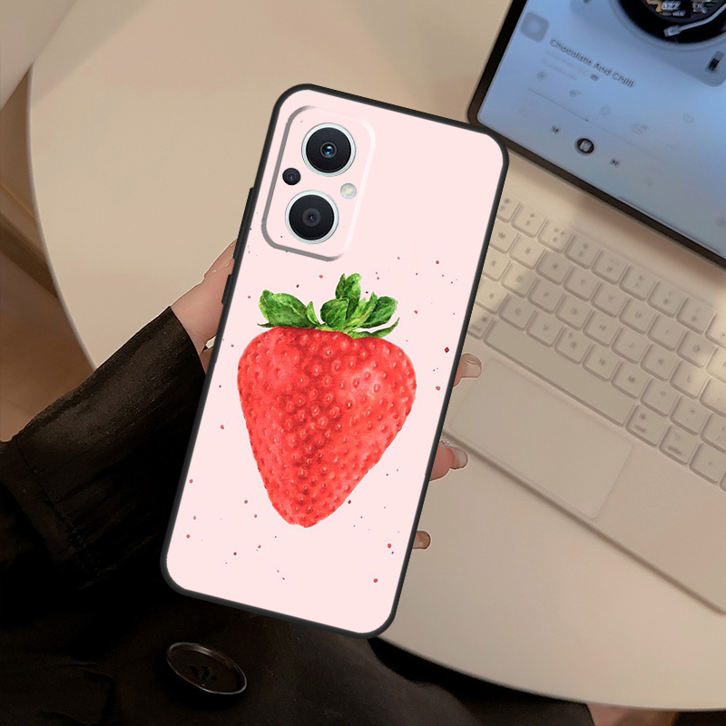 Strawberry Red Case For OPPO F - Oppo Reno 12 recension och pris